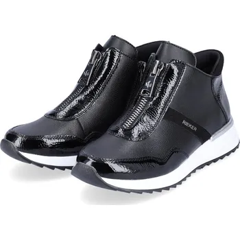 Dámské polobotky Dámská kožená obuv X8052-00 Rieker černá Barva: schwarz, Velikost: 39