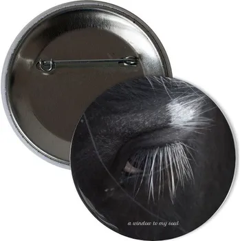 Odznáček s potiskem odznak ..a window to my soul