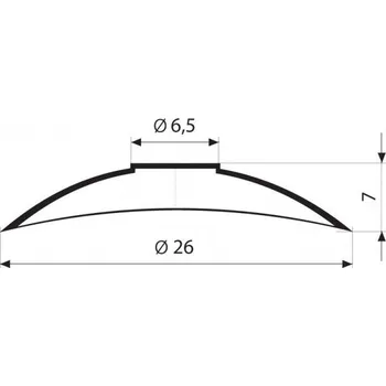 Matice Podložka 26/6,5 hliníková prohnutá