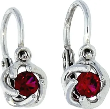 Náušnice Goldstore Dětské kytky náušnice z bílého zlata Váha: 1.05 g