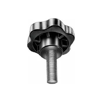 Šroub Šroub hvězdicový se šesti vrcholy odlehčený ø40 mm závit M6x40 mm duroplast černý