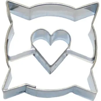 Vykrajovátko Vykrajovátko polštář se srdíčkem uvnitř 3,5x3,5 cm