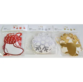 Girlanda Vánoční 230 cm papír