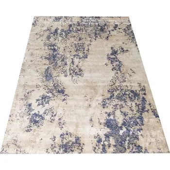 Koberec Kusový koberec Milas - modrá / krémová - 200 x 290 cm