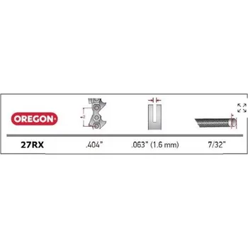 Pilový řetěz OREGON Role řetězu Hyper Skip Ripping .404" 1,6mm(27RX100R)