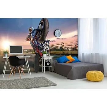 Tapeta Malvis ® Vliesová tapeta Motorkář Vel. (šířka x výška): 360 x 260 cm