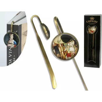 Doplněk ke knize Kovová dekorativní záložka do knihy Gustav Klimt – Milenci