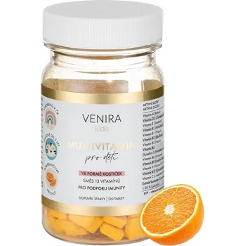 VENIRA Multivitamin pro děti pomeranč 120 tbl.