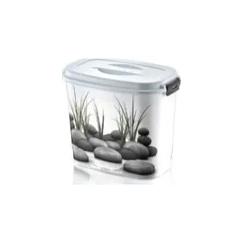 Odpadkový koš Koš úložný 6,9 l dekor "Kameny" plast