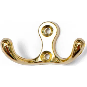 Věšák Věšák 2 háčky H2C zlatý