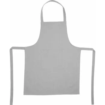 Kuchyňská zástěra Atmosphera Bavlněná kuchyňská zástěra s kapsou ve světle šedé barvě