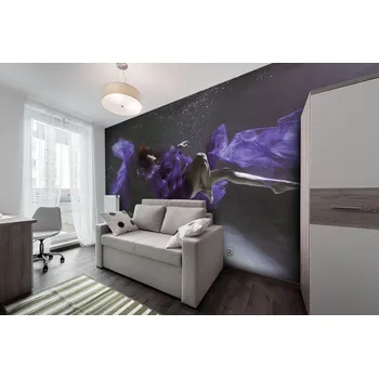 Tapeta Malvis ® Tapeta Žena s hedvábím pod vodou Vel. (šířka x výška): 360 x 260 cm