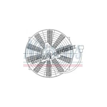 Chladič motoru Ventilátor chladiče NISSENS 85981