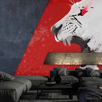 Tapeta Malvis ® Tapeta Zuřivá lvice Vel. (šířka x výška): 144 x 105 cm