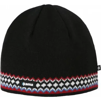 Čepice Kama pletená Merino čepice A164 110 - černá UNI