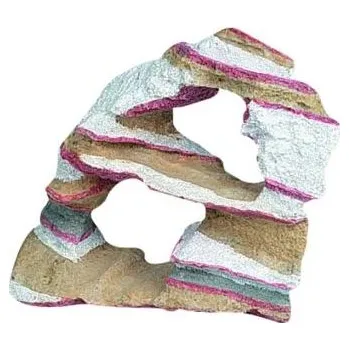 Dekorace do akvária Dekorace Flamingo Kámen Rainbow 16cm