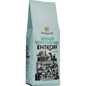 Káva Sonnentor Káva Vídeňské pokušení® bezkofeinová bio, pražená, mletá, 500 g