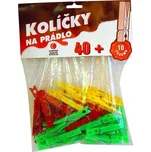 Kolíčky 50ks H92, 7,2x1,6x0,9cm, plast