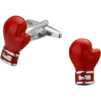 Manžetový knoflíček Manžetové knoflíčky boxerská rukavice, pro boxera Červená