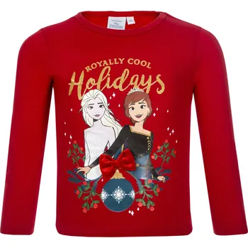 Frozen - licence Dívčí tričko - Frozen HU1276, červená Barva: Červená, Velikost: 110