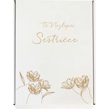 Dárková krabička s gravírováním KVĚTINY, pro sestru Text: Text z obrázku, Velikost krabičky: A4