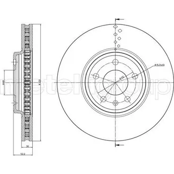 Brzdový kotouč Brzdový kotouč METELLI 23-1031C