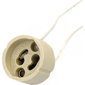 EMOS Objímka na žárovku GU10 keramická 250V/2A, bílá