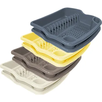 Odkapávač na nádobí Odkapávač na nádobí PRACTIC s podnosem 39x38 cm mix bárev