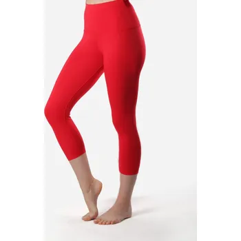 Tříčtvrteční bambusové legíny na jógu Sita Red - XL