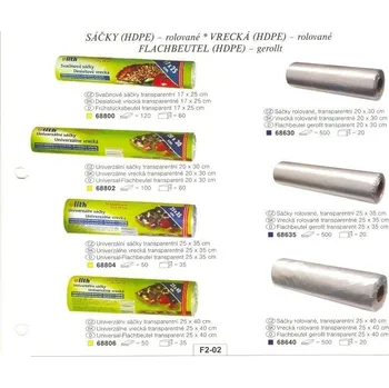 Sáček na potraviny sáčky 17x25cm-120ks-svačin. (role)