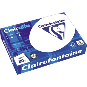 Kancelářský papír Clairefontaine Clairalfa 1979C univerzální papír do tiskárny A4 80 g/m² 500 listů bílá