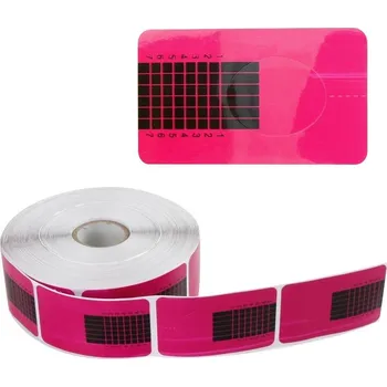 Šablony na nehty úzké formy, růžové, 500 ks