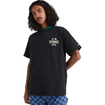 Pánské tričko TOMMY HILFIGER PÁNSKÉ TRIČKO T-SHIRT TJM RLXD MODERN PREP BACK LOGO BLACK DM0DM14997 BDS Velikost: XL