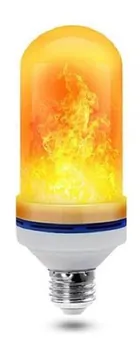 Žárovka Flame Light LED žárovka s motivem plamene E27 260V teplá bílá