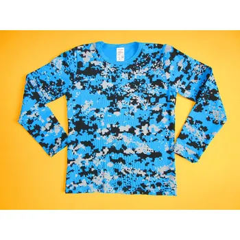 Arex, ČR Chlapecké tričko dlouhý rukáv celopotisk 2 - velikost 128 Barva: tyrkysově modrá, Velikost: 128