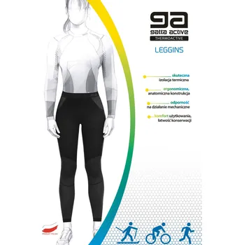 Dámské legíny Dámské legíny WOMEN THERMOACTIV BASIC DABLAM černošedá S