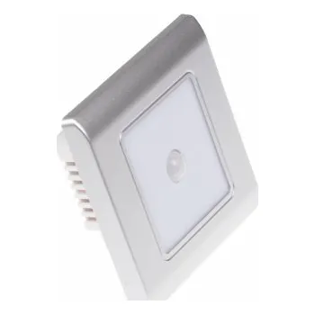 Nouzové osvětlení LED vestavné svítidlo PIR-RAN-S stříbrné - Studená bílá