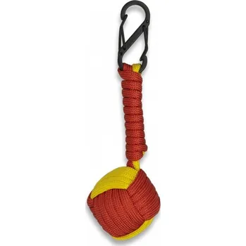 BARBARIC Přívěšek na klíče paracord Monkeys fist Spain red / yellow