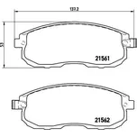 Sada brzdových destiček, kotoučová brzda BREMBO P 56 065