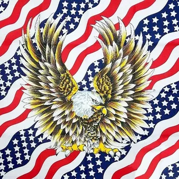 Šátek FOSCO Šátek potisk USA orel čtvercový