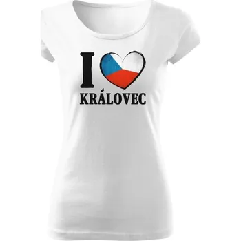 Dámské tričko Tričko s potiskem I love Královec dámské
