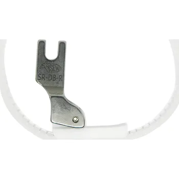 PŮL PATKA PRAVÁ S TEFLONOVÝM KROUŽKEM PRO 1-JEHLOVÉ PRŮMYSLOVÉ ŠICÍ STROJE SE SPODNÍM PONORNÝM PODÁVÁNÍM, ŠITÍ JEMNÝCH, STREČOVÝCH MATERIÁLŮ