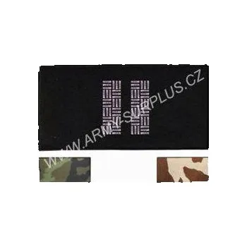 Nášivka NAVYS Nášivka hodnost nadrotmistr AČR malá Provedení: černá