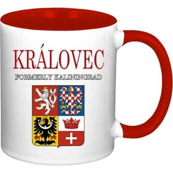 Hrnek malý barevný s potiskem Královec