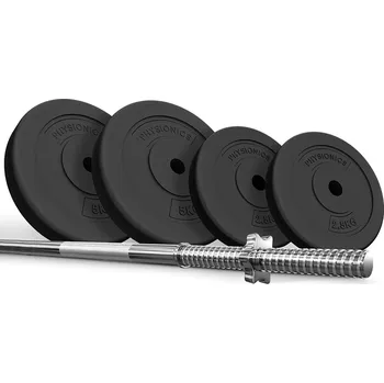 Sport PHYSIONIC Vzpěračský set se závažím, 120 cm, 20kg