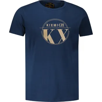 Pánské tričko Pánské triko KIXMI OCTAVIO TMAVĚ MODRÁ S