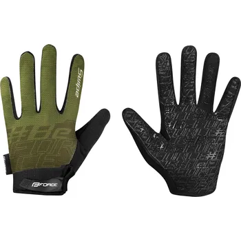Cyklistické rukavice Force rukavice MTB SWIPE, army