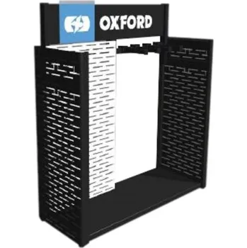 Motodoplněk Stojan na zámky/příslušenství/oblečení jednostranný řady Premium Advanced, OXFORD (ŠxVxHL = 1240x1270x460 mm)