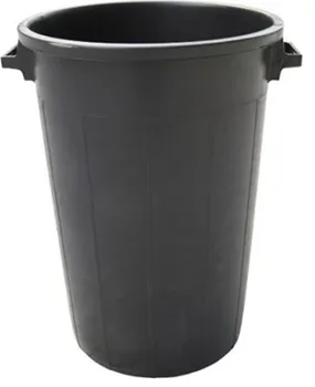 Venkovní odpadkový koš Nohel Garden Plastová nádoba s uchy černá