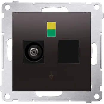 Elektrická zásuvka SIMON DGEK1.01/48 ekvipotenciální zásuvka antracit, metalizovaná
